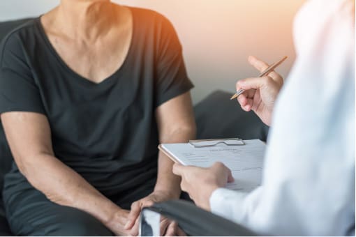 iStock-984519194 Doctor and patient healthcare concept. Physician consulting and examining woman patient health in medical hospital health service center.